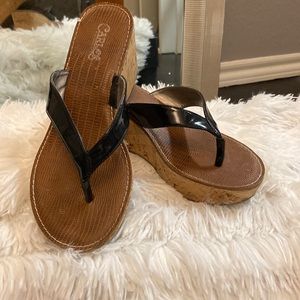 Carlos Santana Wedge Sandals